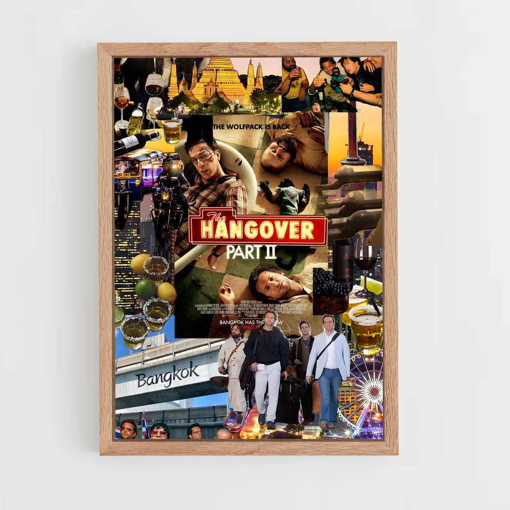 ap-the hangover-4 cadre Bois clair