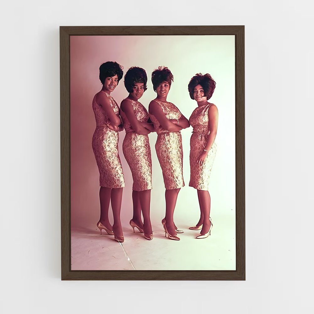 ap-the marvelettes-3 cadre Bois foncé