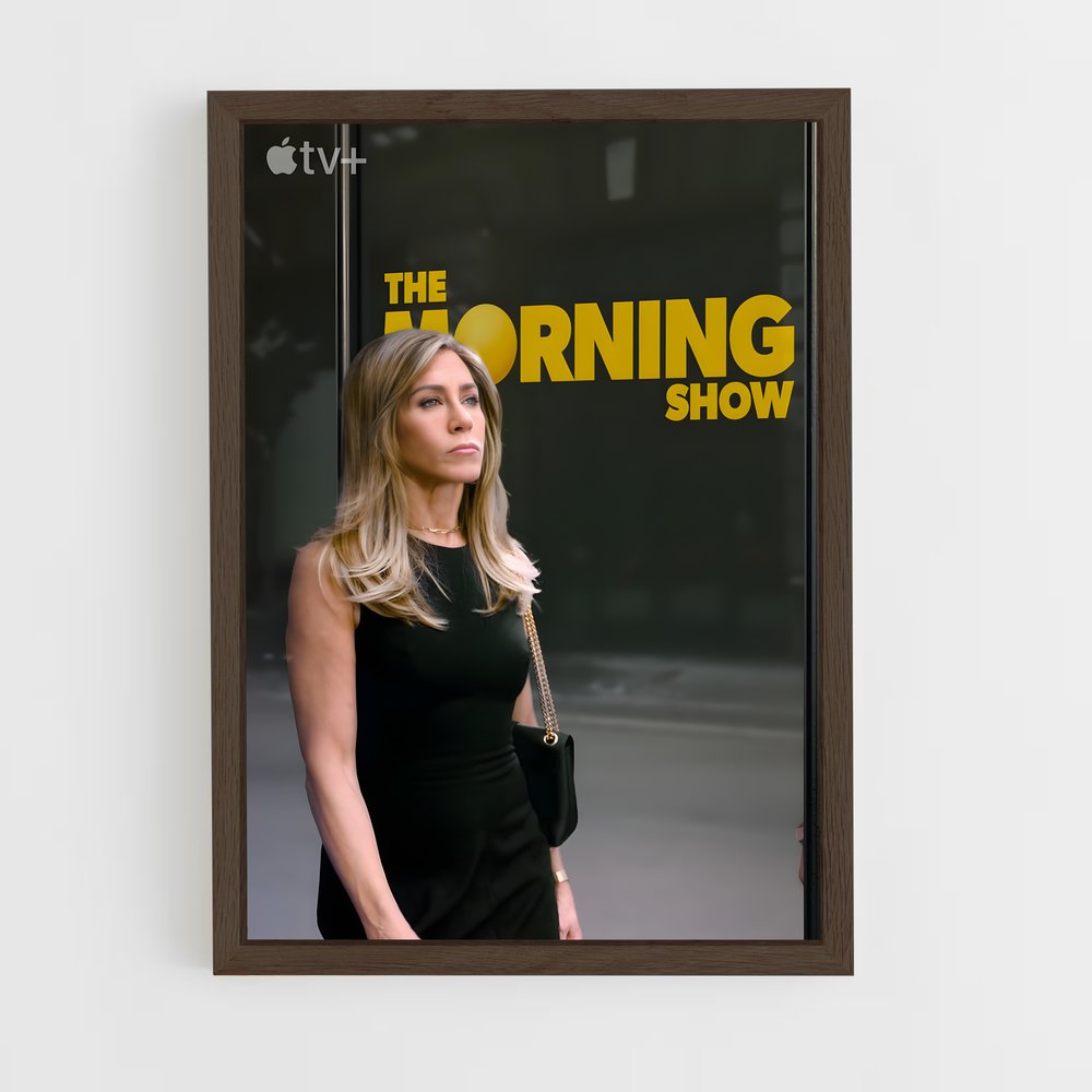 ap-the morning show-4 cadre Bois foncé