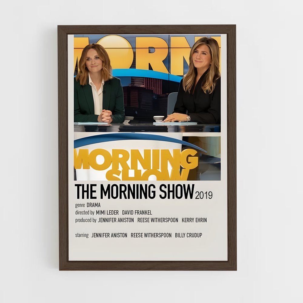 ap-the morning show-6 cadre Bois foncé