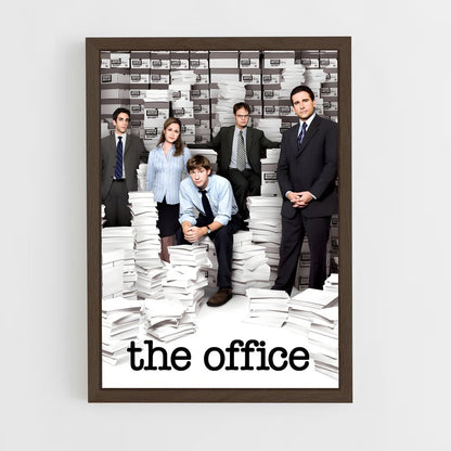 ap-the office-4 cadre Bois foncé
