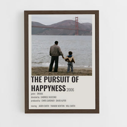 ap-the pursuit of happyness-8 cadre Bois foncé