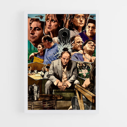 ap-the sopranos-4 cadre Blanc