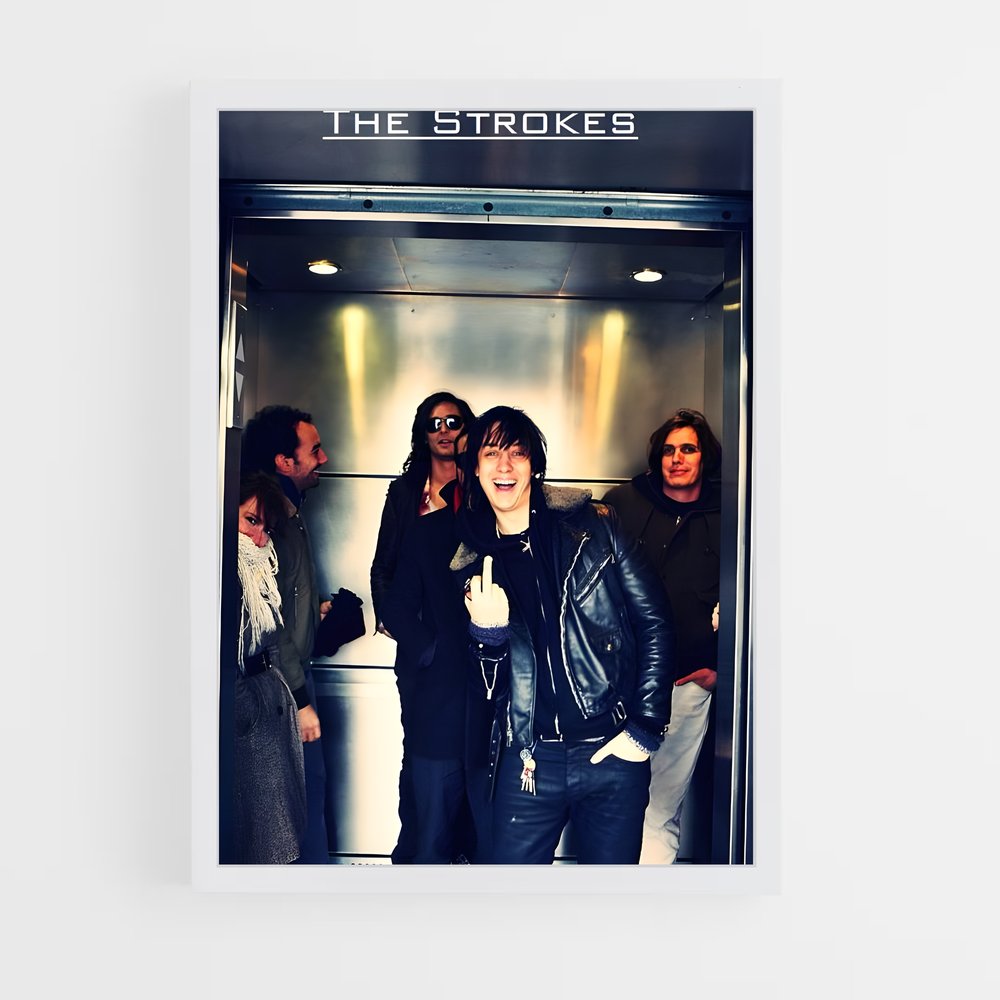 ap-the strokes-4 cadre Blanc