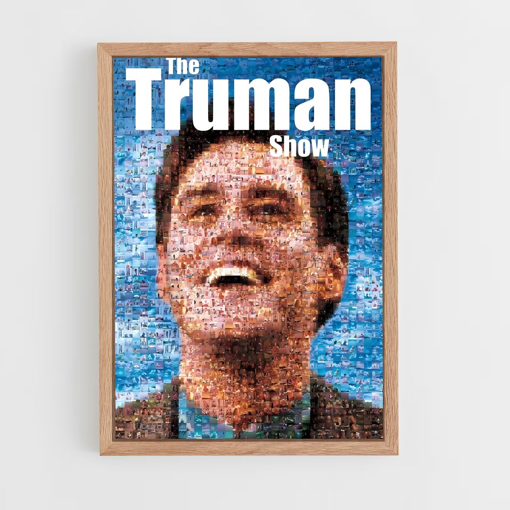 ap-the truman show-2 cadre Bois clair