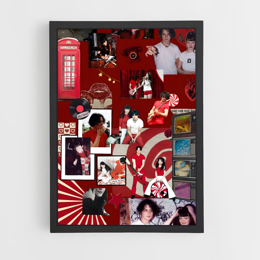 ap-the white stripes-3 cadre Noir