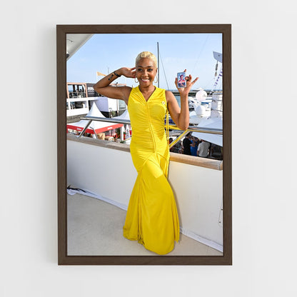 ap-tiffany haddish-11 cadre Bois foncé