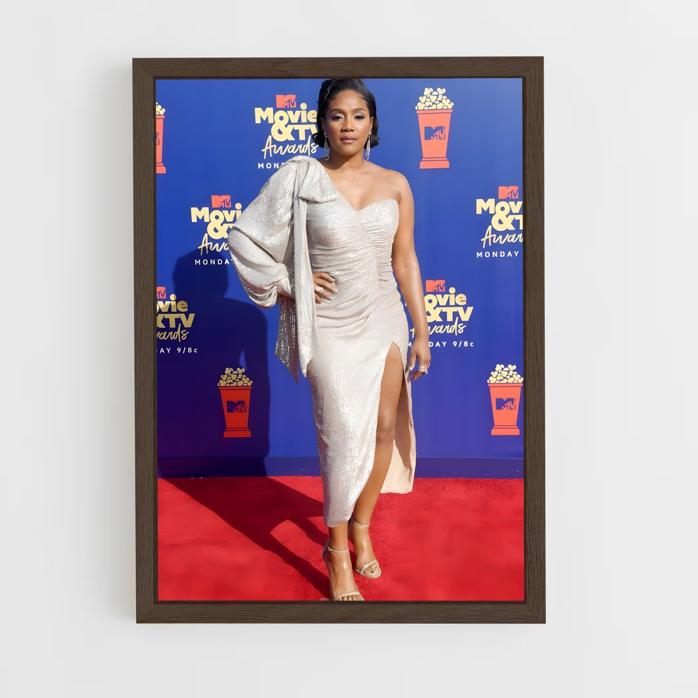 ap-tiffany haddish-13 cadre Bois foncé