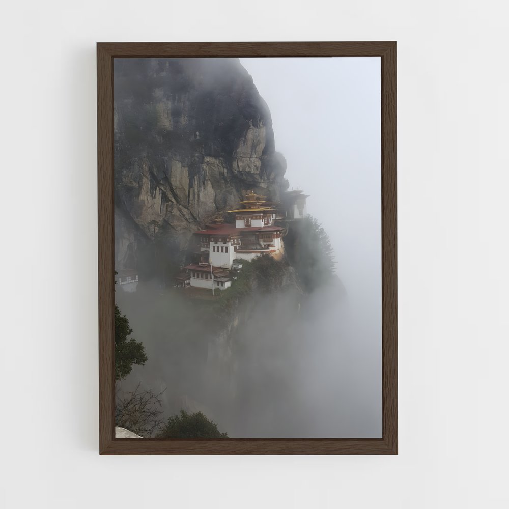 ap-tiger nest monastery-3 cadre Bois foncé