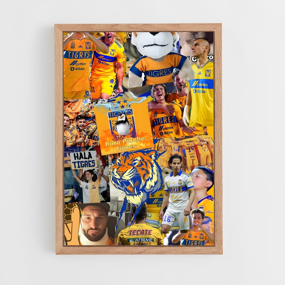 ap-tigres uanl-1 cadre Bois clair