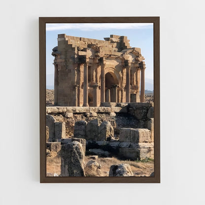 ap-timgad roman ruins-2 cadre Bois foncé