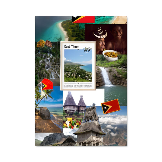 Poster Drapeau de Timor