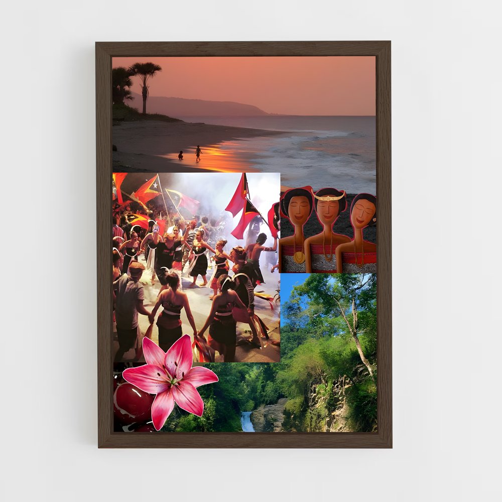 ap-timor leste-4 cadre Bois foncé