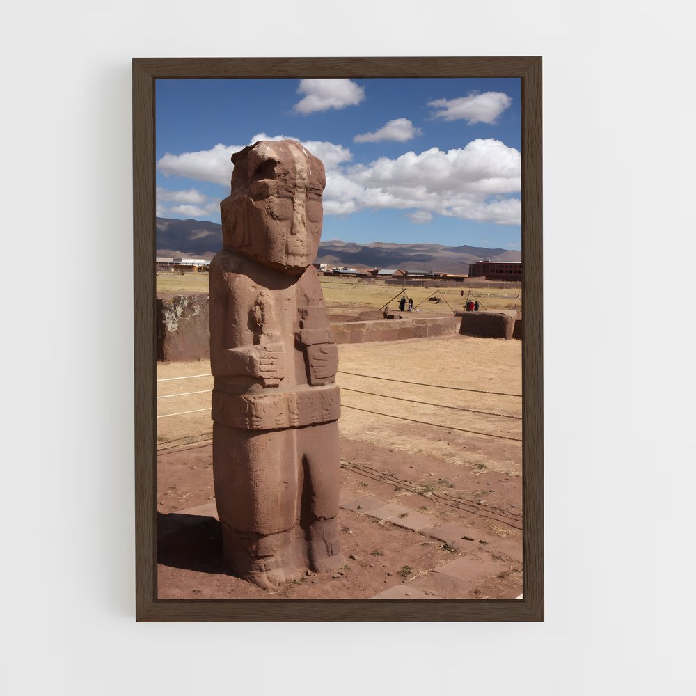 ap-tiwanaku-3 cadre Bois foncé