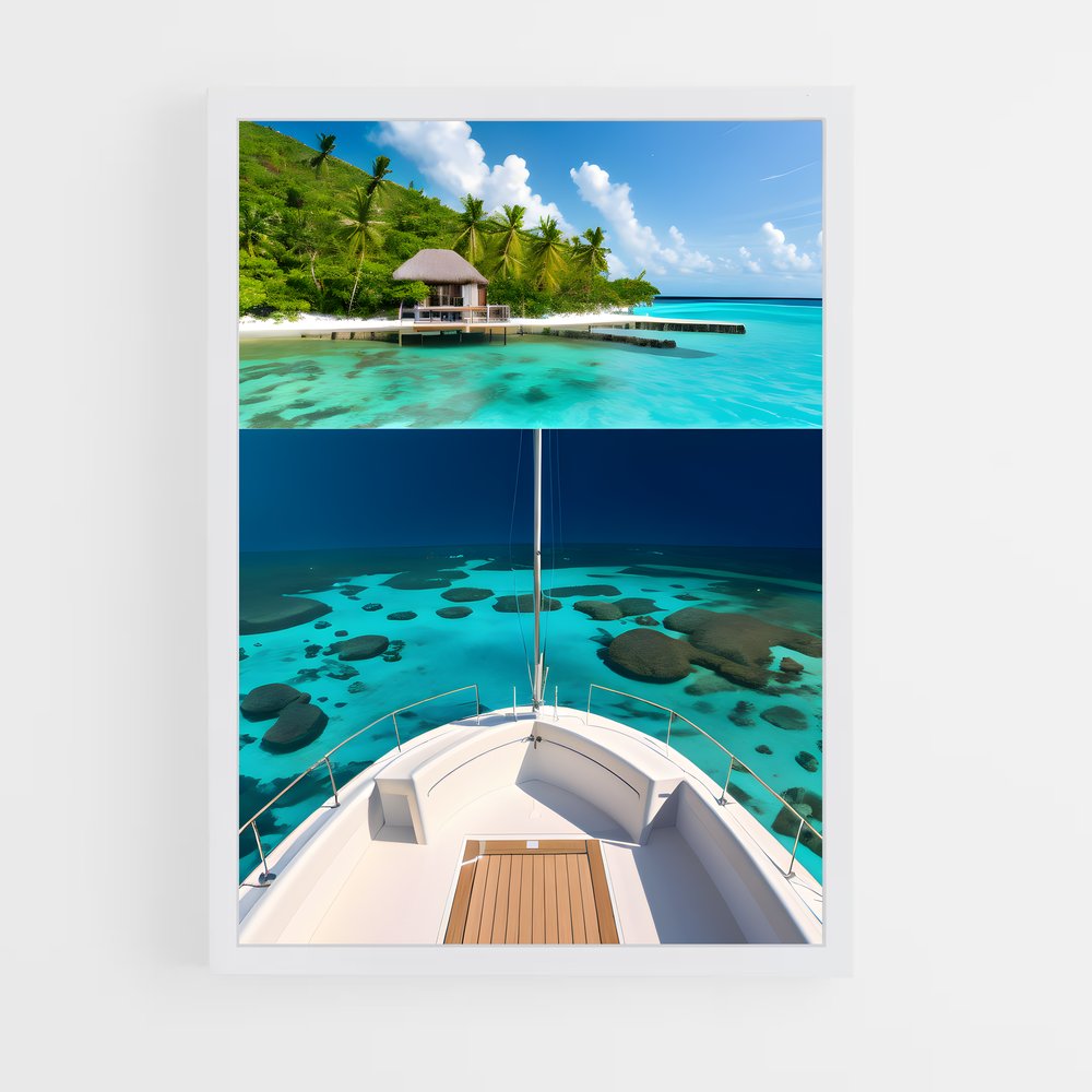 ap-tobago cays marine park-2 cadre Blanc