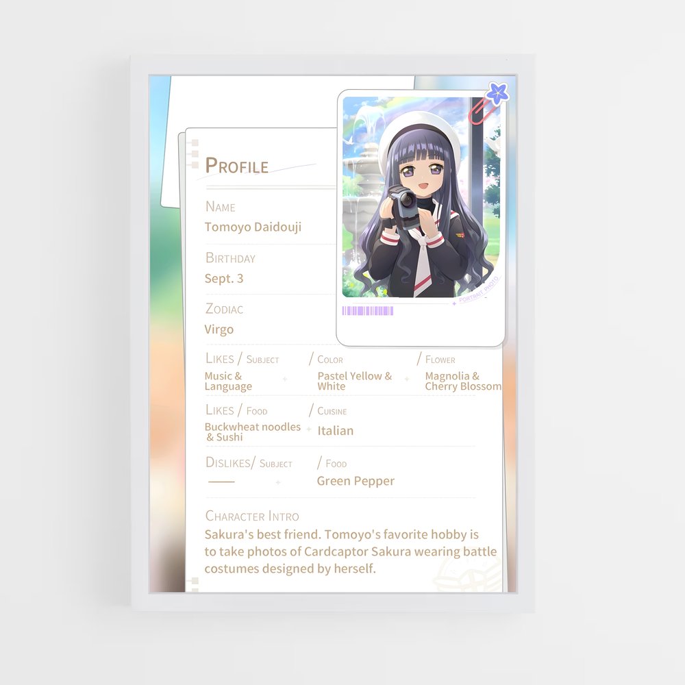 ap-tomoyo daidouji-8 cadre Blanc