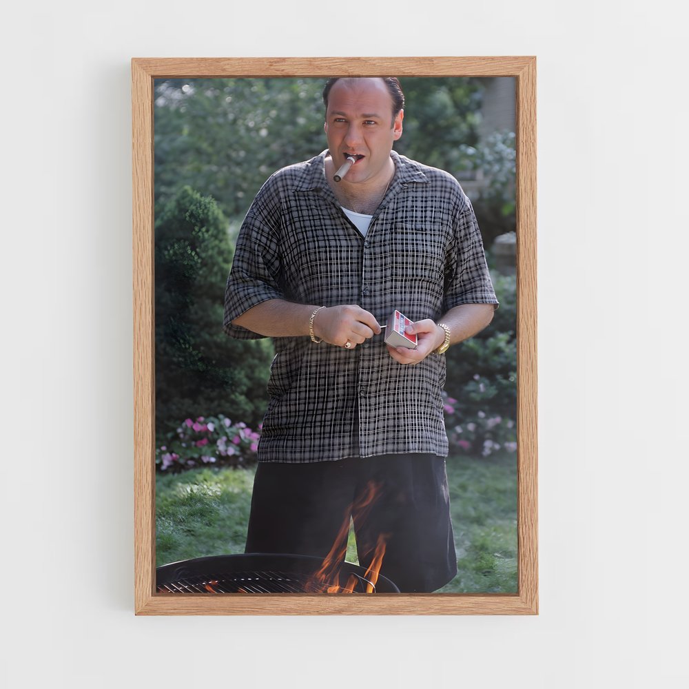 ap-tony soprano-2 cadre Bois clair