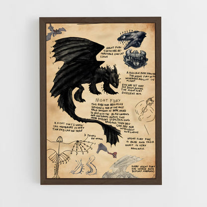 ap-toothless-2 cadre Bois foncé