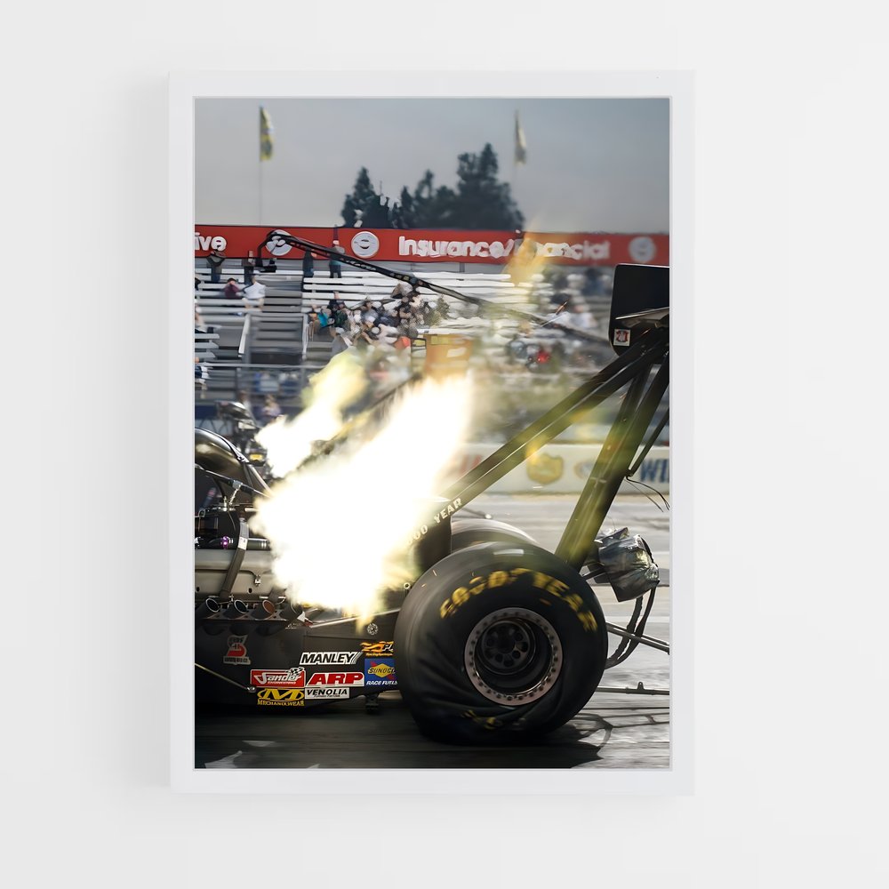 ap-top fuel dragster-3 cadre Blanc