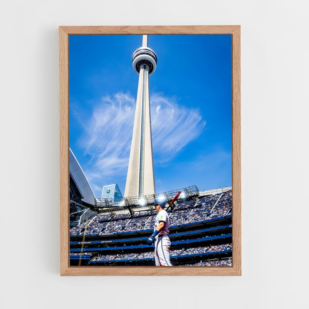ap-toronto blue jays-9 cadre Bois clair