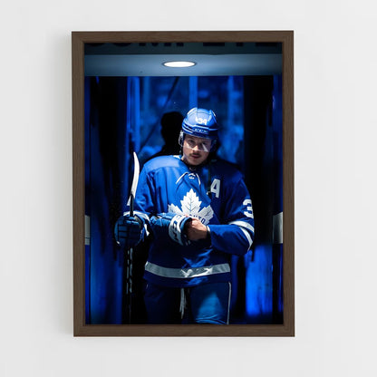 ap-toronto maple leafs-14 cadre Bois foncé
