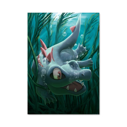 Poster Totodile Splash
