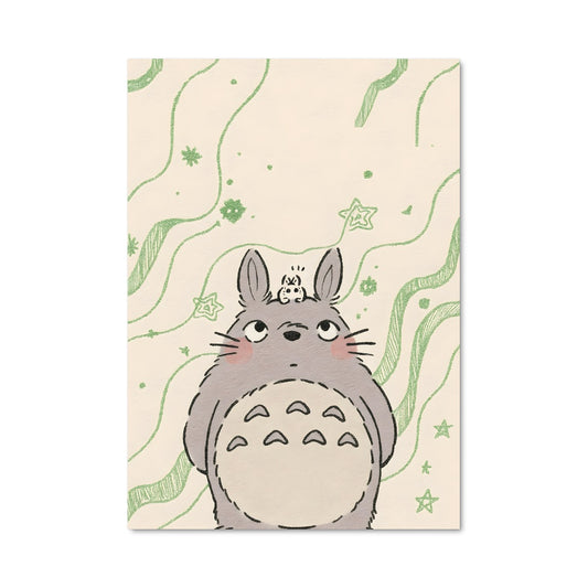 Poster Totoro Émeraude