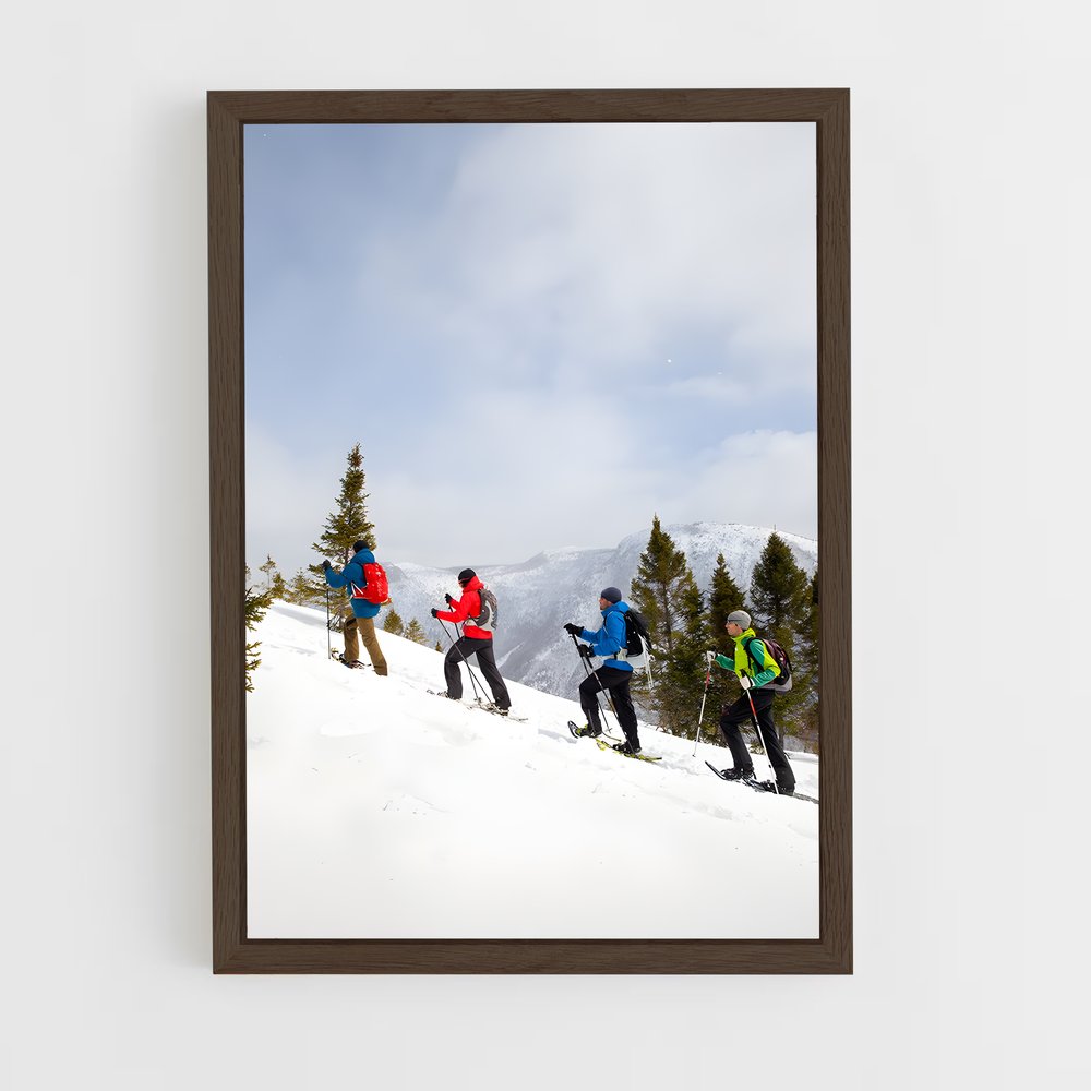 ap-tour de ski-3 cadre Bois foncé