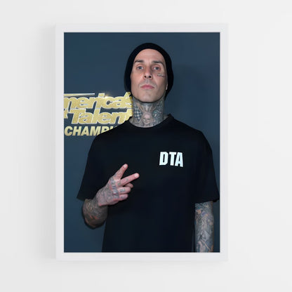 ap-travis barker-1 cadre Blanc