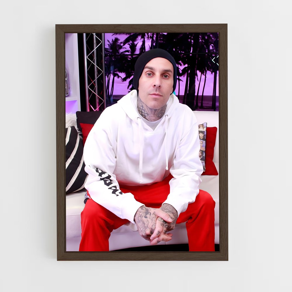 ap-travis barker-2 cadre Bois foncé