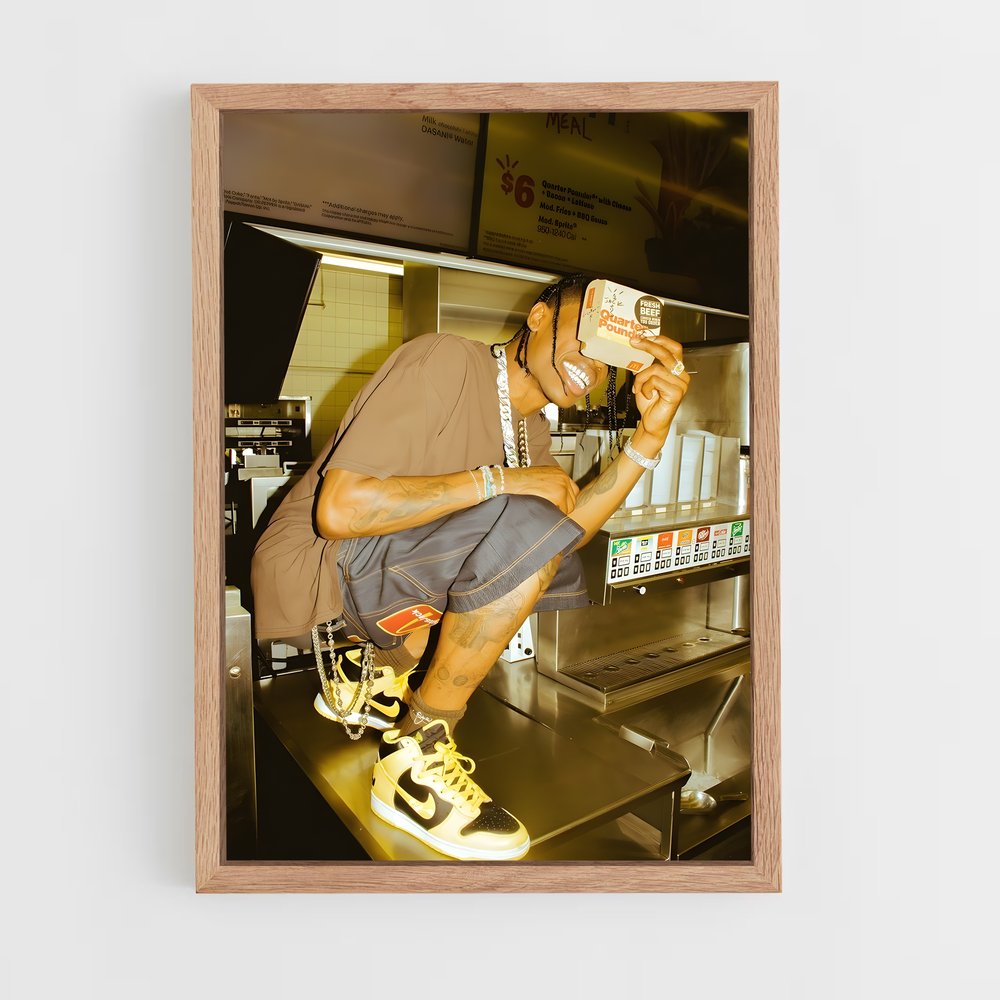 ap-travis scott-6 cadre Bois clair
