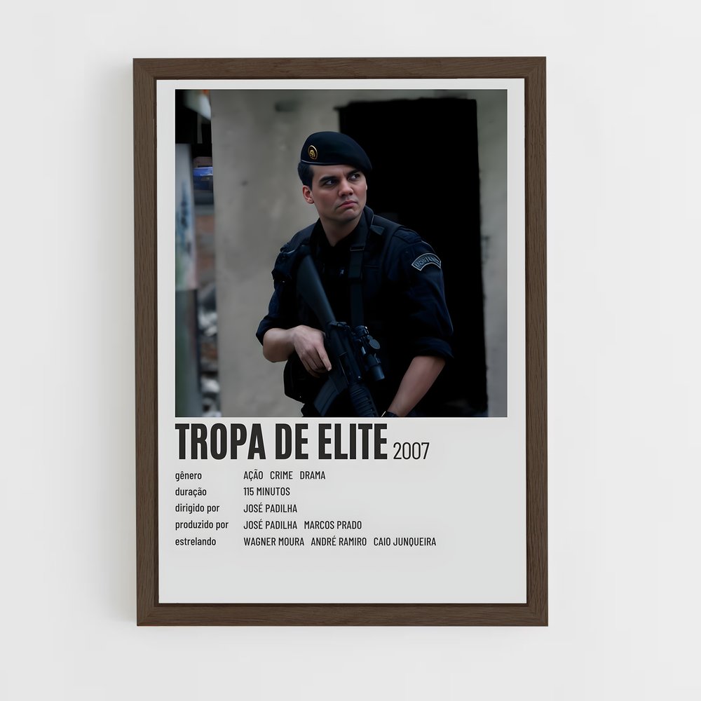 ap-tropa de elite-4 cadre Bois foncé