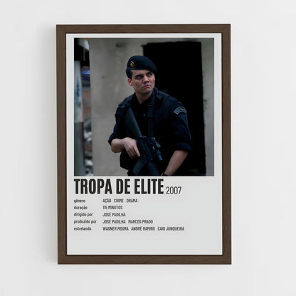 ap-tropa de elite-4 cadre Bois foncé