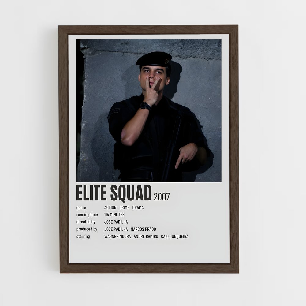 ap-tropa de elite-5 cadre Bois foncé
