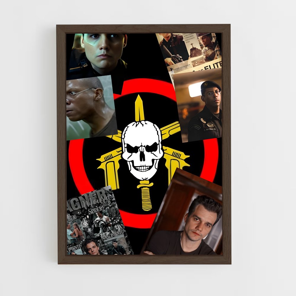 ap-tropa de elite-6 cadre Bois foncé