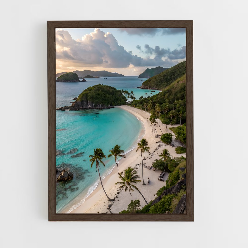 ap-tropical islands-4 cadre Bois foncé