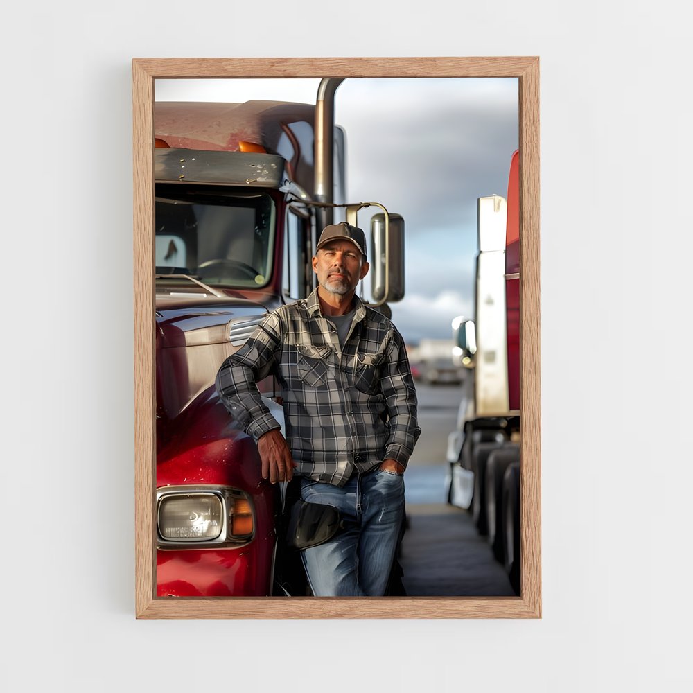 ap-truck driver-3 cadre Bois clair
