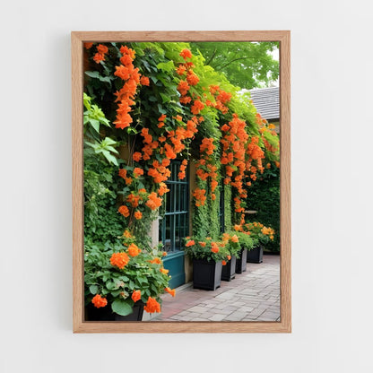 ap-trumpet vine-2 cadre Bois clair