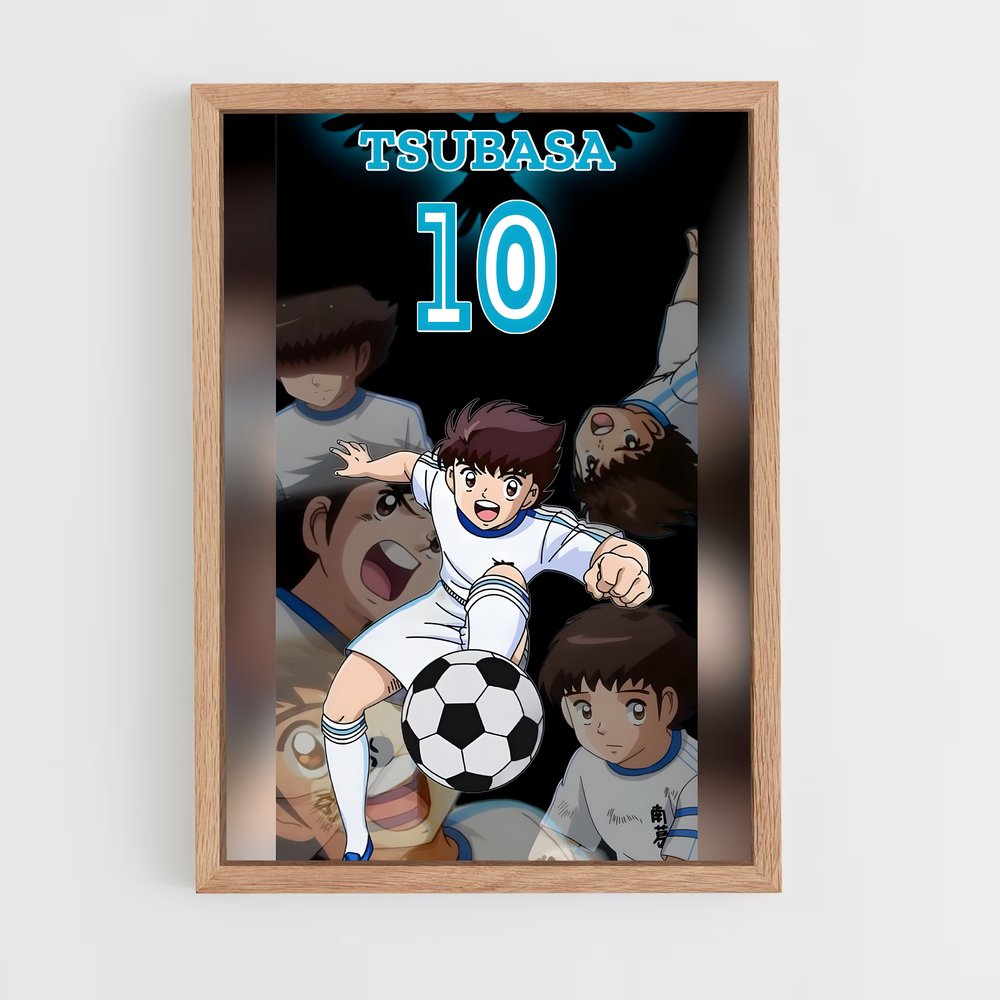 ap-tsubasa ozora-4 cadre Bois clair