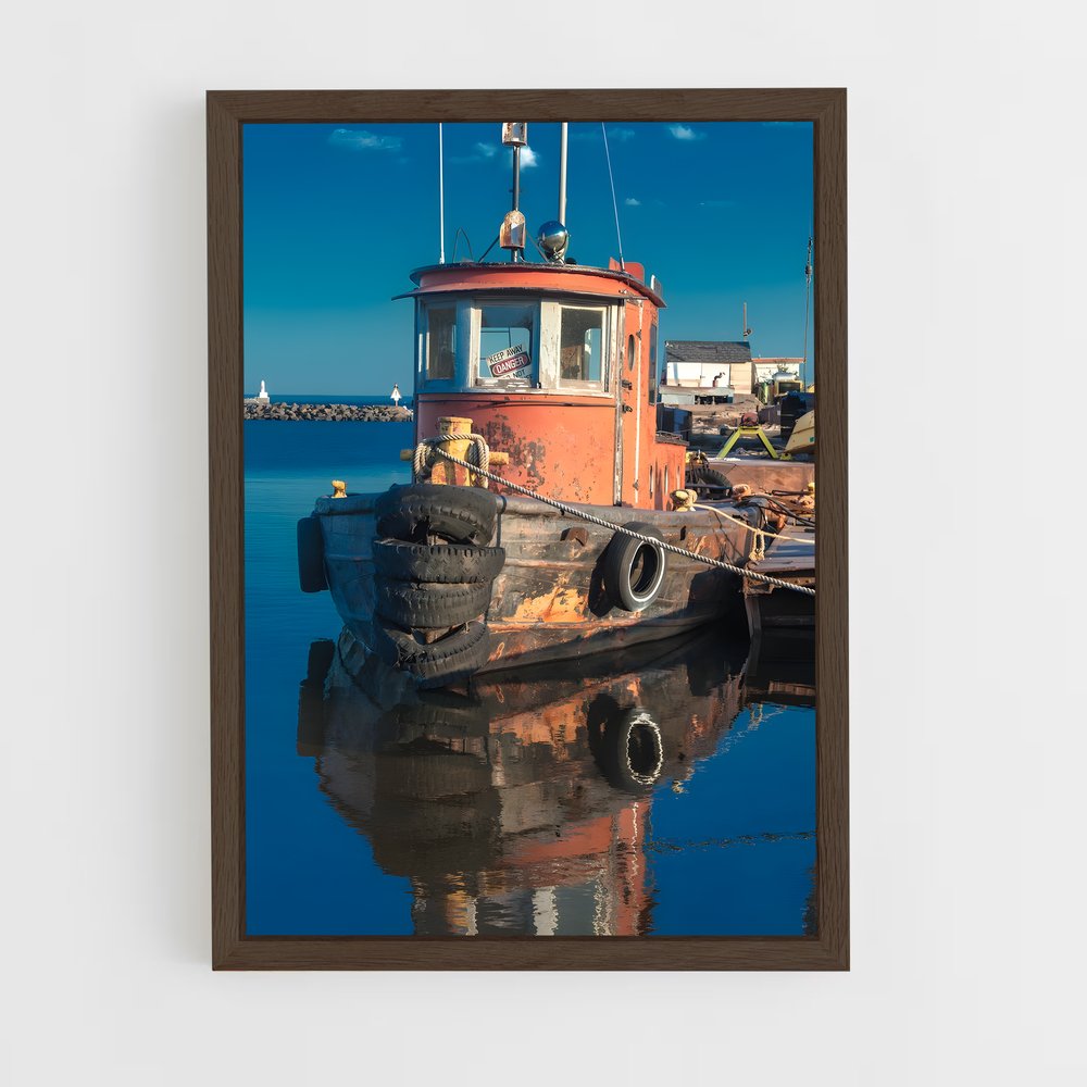 ap-tugboats-2 cadre Bois foncé