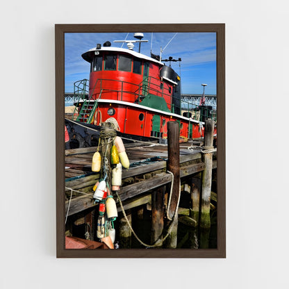 ap-tugboats-4 cadre Bois foncé