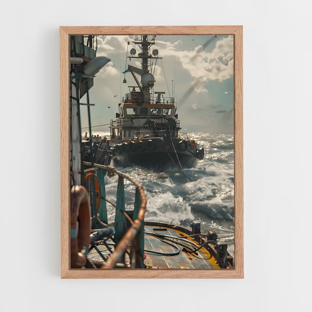 ap-tugboats-5 cadre Bois clair