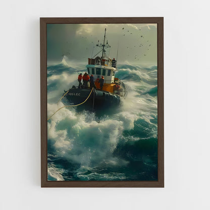 ap-tugboats-6 cadre Bois foncé