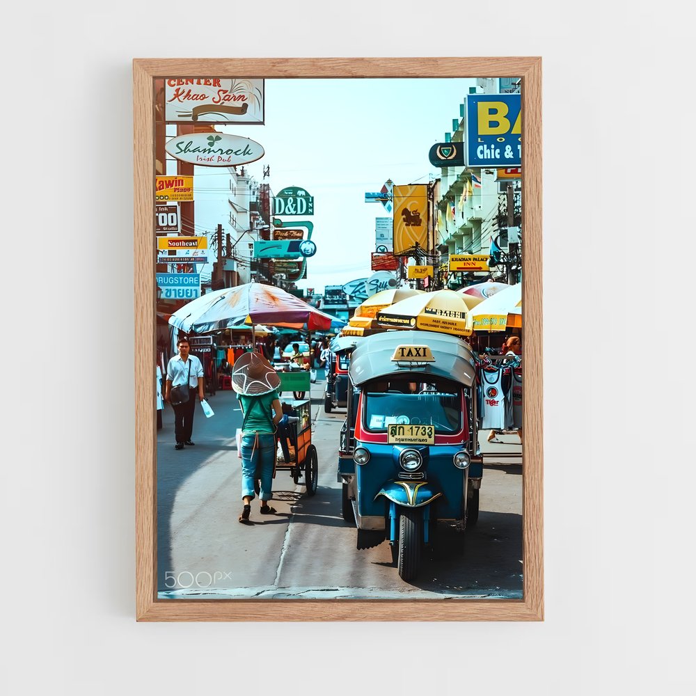 ap-tuk tuk bangkok-5 cadre Bois clair