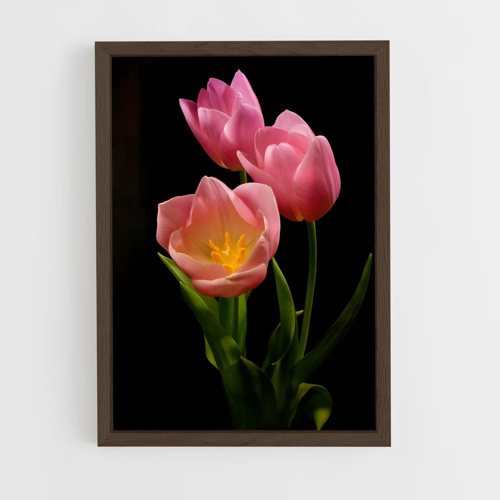 ap-tulip-3 cadre Bois foncé