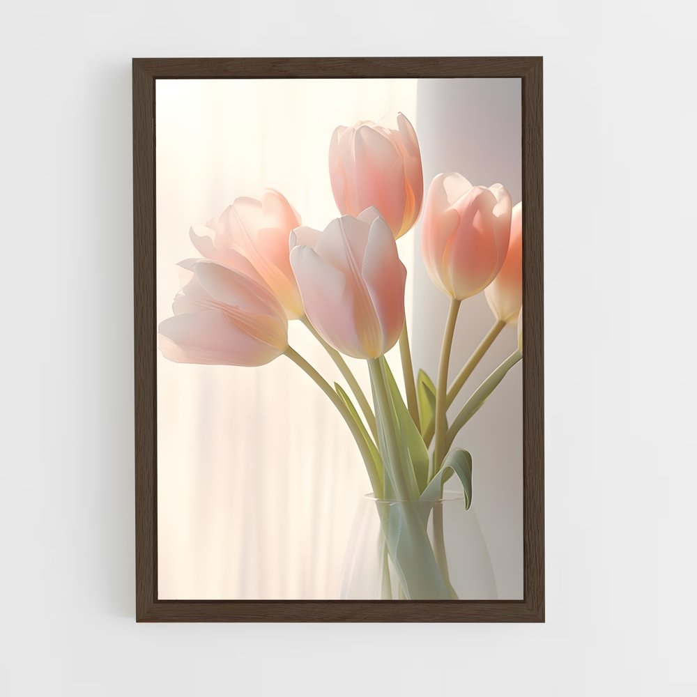 ap-tulip-8 cadre Bois foncé