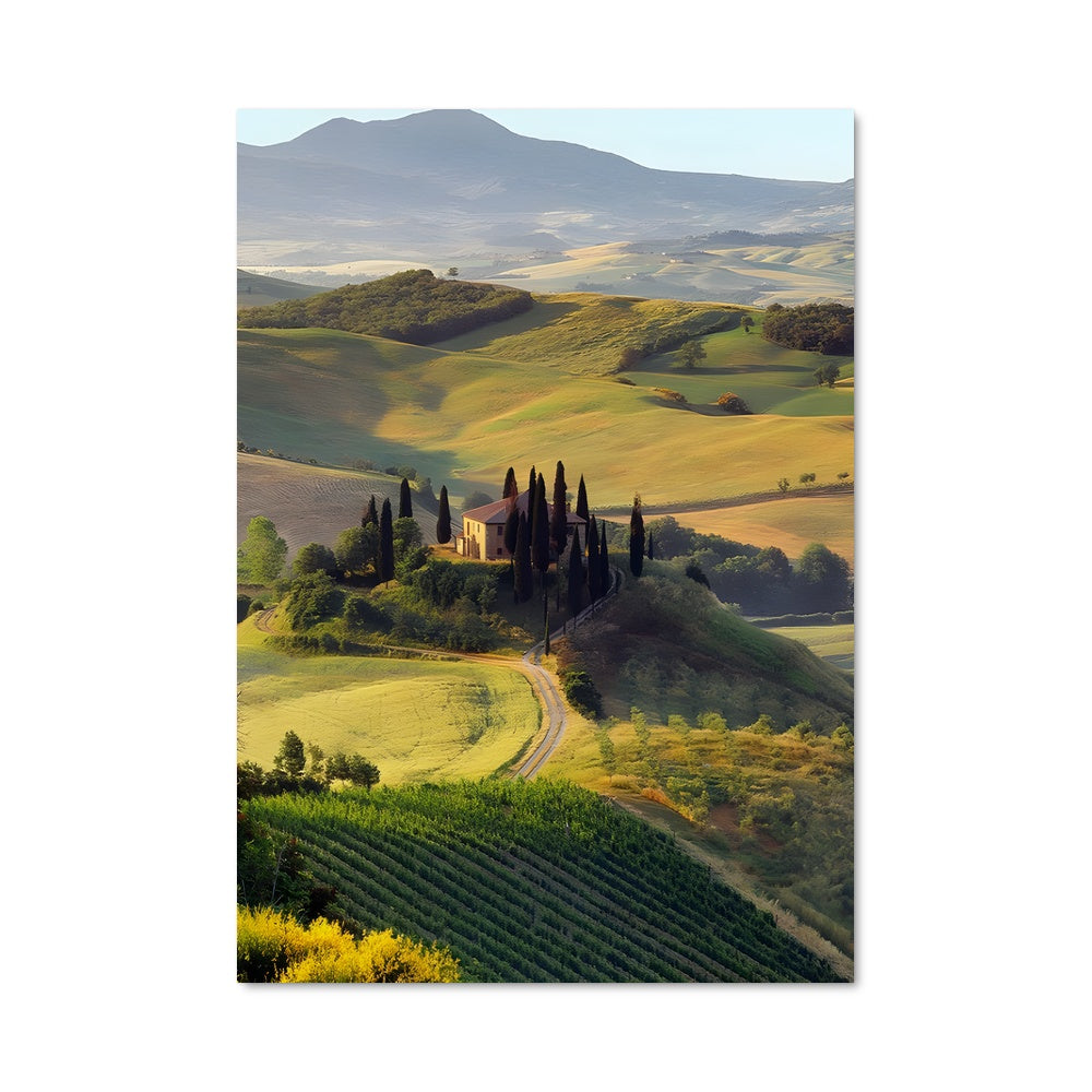 Poster Collines de Toscane