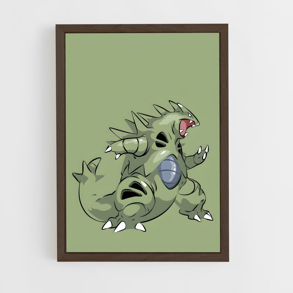 ap-tyranitar-3 cadre Bois foncé