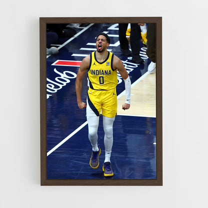 ap-tyrese haliburton-6 cadre Bois foncé