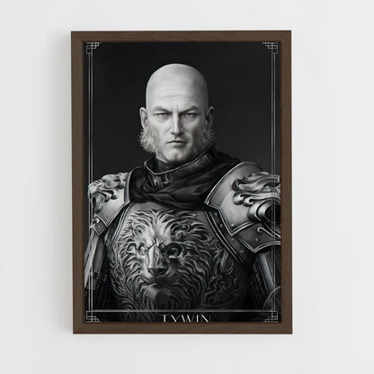 ap-tywin lannister-8 cadre Bois foncé